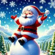 Santa Claus Xmas Run